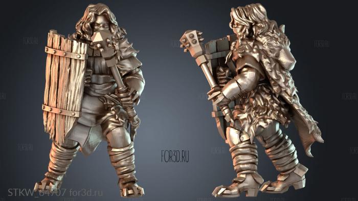 STKW_64707 stl model for CNC