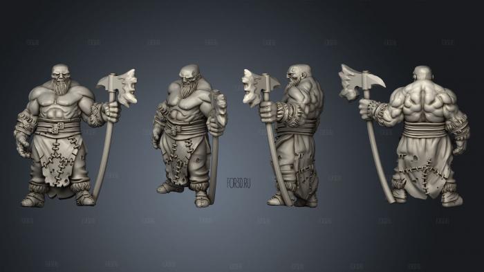 Frost giant pose 2 001 stl model for CNC