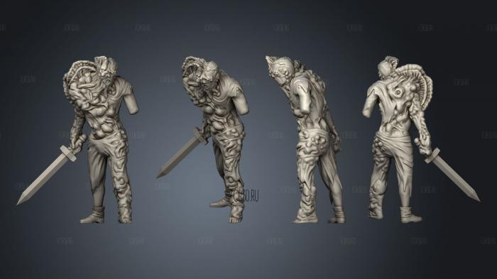Fungal Zombies 2 stl model for CNC