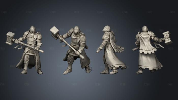 Galaad Miniatures 202112 Knight 04 stl model for CNC