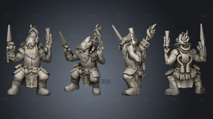 Gnome Artificer 1 stl model for CNC