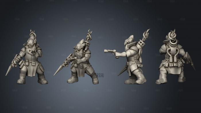 Gnome Artificer 2 1 stl model for CNC