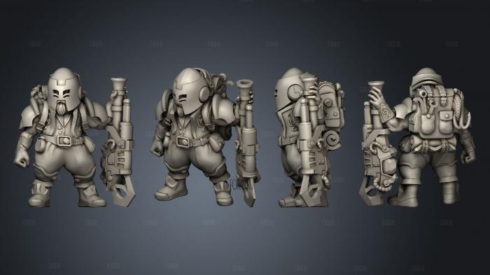 Gnome Artificer 2 3 stl model for CNC