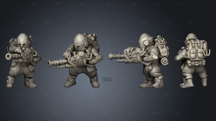 Gnome Artificer Body 1 002 stl model for CNC