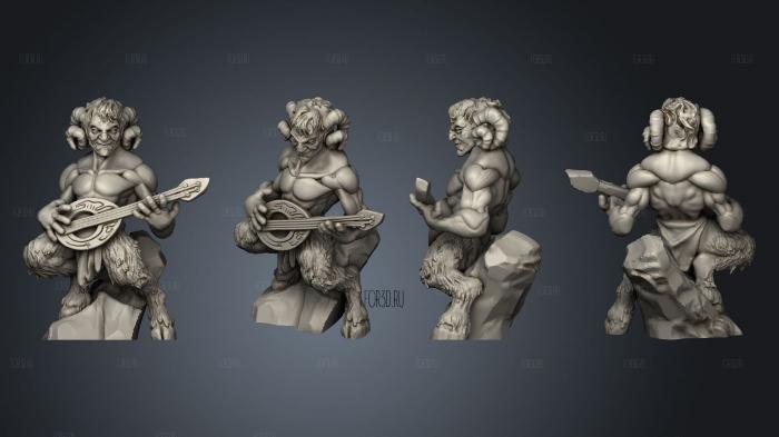 Goatman 05 Bard stl model for CNC