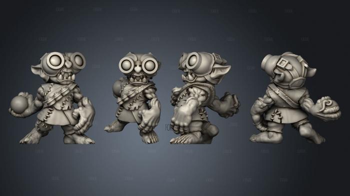 Goblin Alchemist 1 stl model for CNC