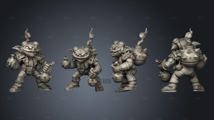 goblin archer hooded ps 004 stl model for CNC