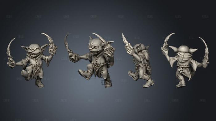 goblin archer hooded ps 006 stl model for CNC