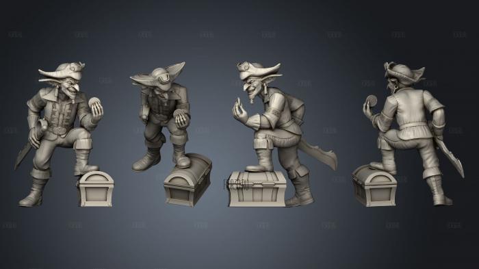 Goblin Pirate Treasure stl model for CNC