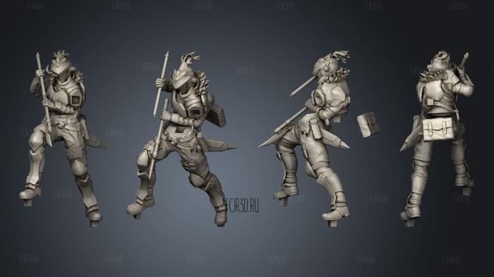 Goblin Slayer Neko Figurines stl model for CNC