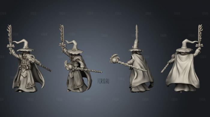 Gray Wizard Flame Sword stl model for CNC