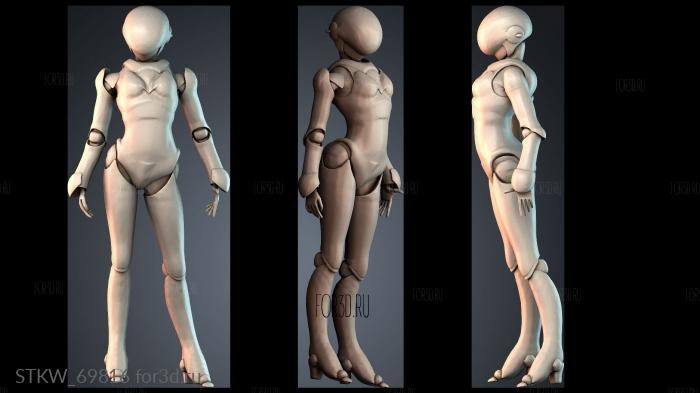 STKW_69816 stl model for CNC