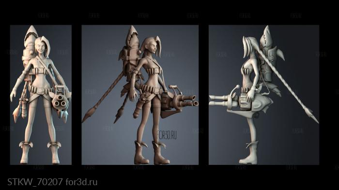 STKW_70207 stl model for CNC