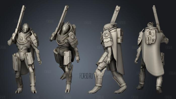Greater Good Fire Blade Turian Auxiliary by That Evil One 6 Rifle Bare 3d stl модель для ЧПУ