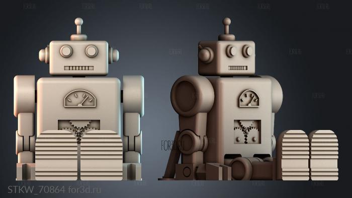 STKW_70864 stl model for CNC