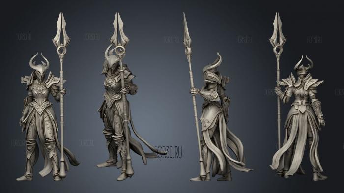Heaven and Hell Celestial Guardian Full stl model for CNC