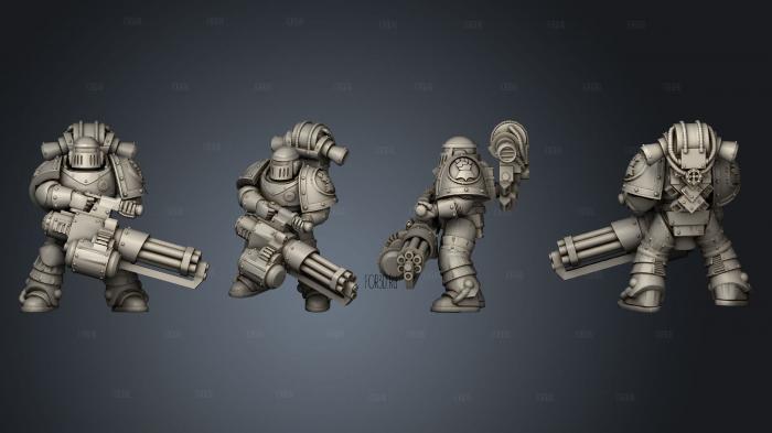 Heavy With Assault Cannon stl model for CNC