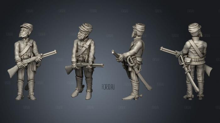 High Noon Miniature Set The Infantry 01 stl model for CNC