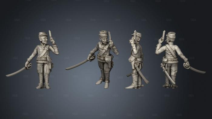 High Noon Miniature Set The Infantry v 3 stl model for CNC