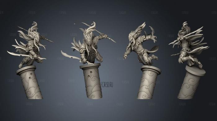 Highborn Elves Lethal Ambusher stl model for CNC