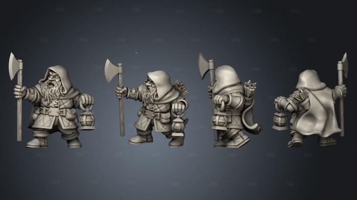 HILL DWARF 08 stl model for CNC