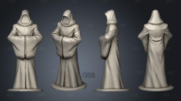 Hooded Statue New stl model for CNC