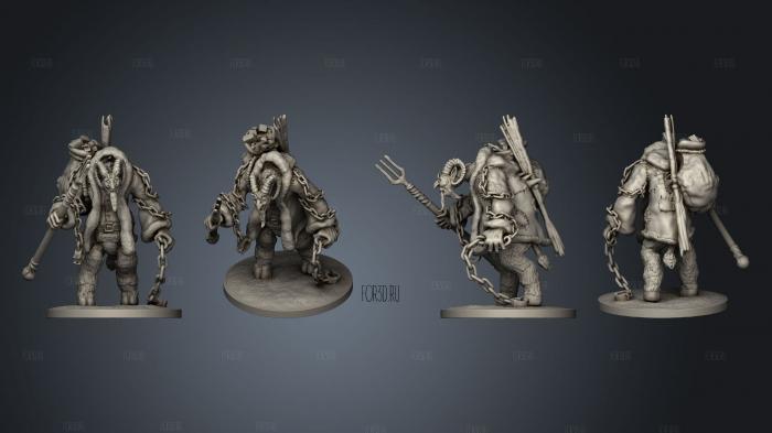 Horror Bosses Krampus stl model for CNC