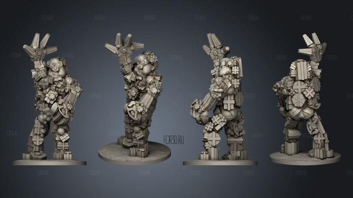 Horror Bosses Present Golem stl model for CNC