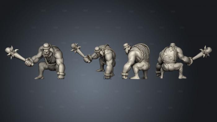 Horror Clown Brute stl model for CNC