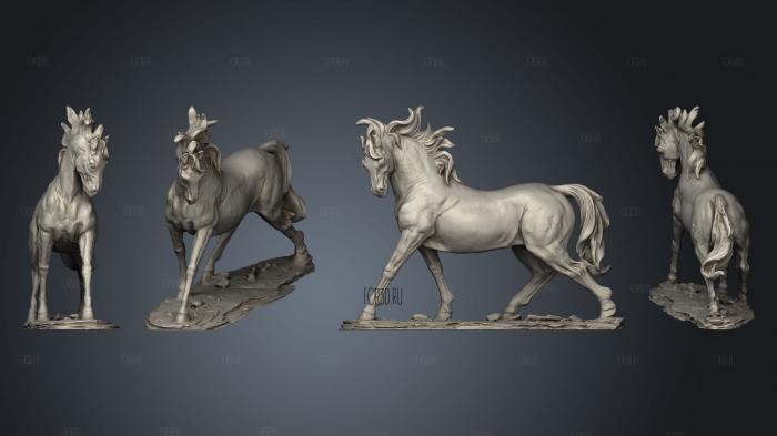 horse 2 stl model for CNC