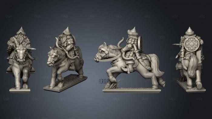 horse archersrider 4 stl model for CNC