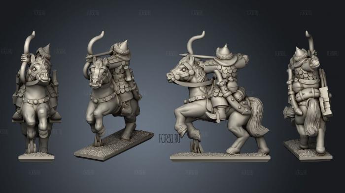 horse archersrider 6 3d stl модель для ЧПУ