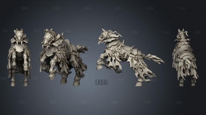 Horse ghost 01 stl model for CNC