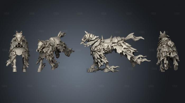 Horse ghost 03 stl model for CNC