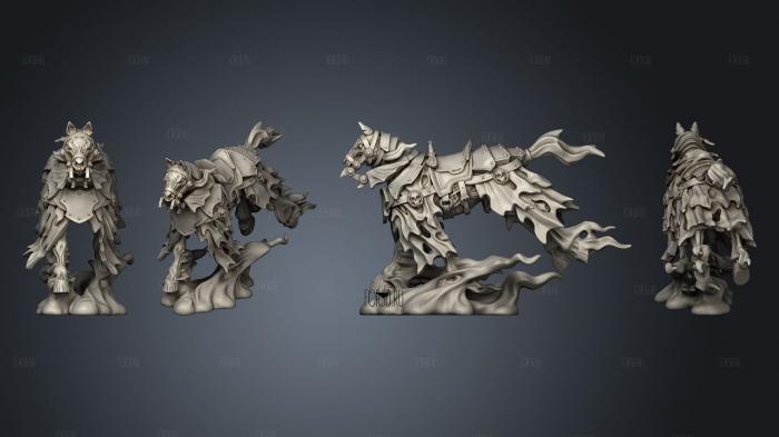 Horse ghost flying 02 stl model for CNC