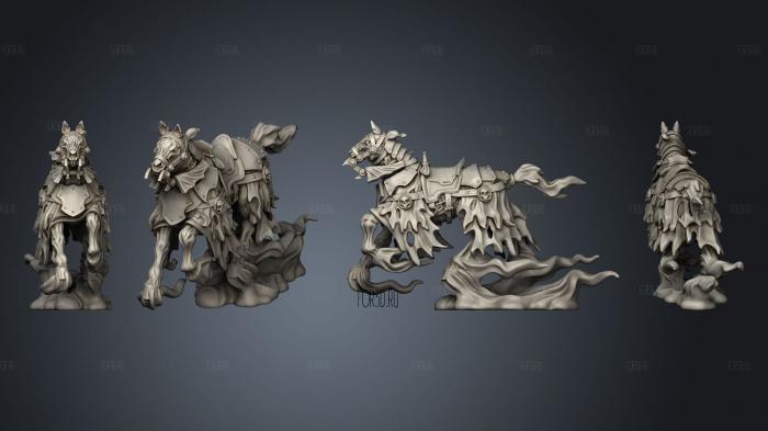 Horse ghost flying 03 stl model for CNC