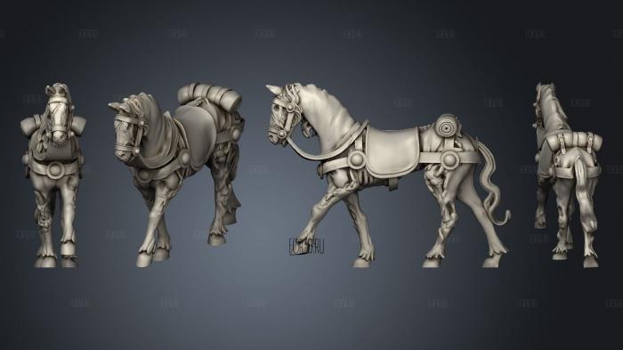 Horse 04 stl model for CNC