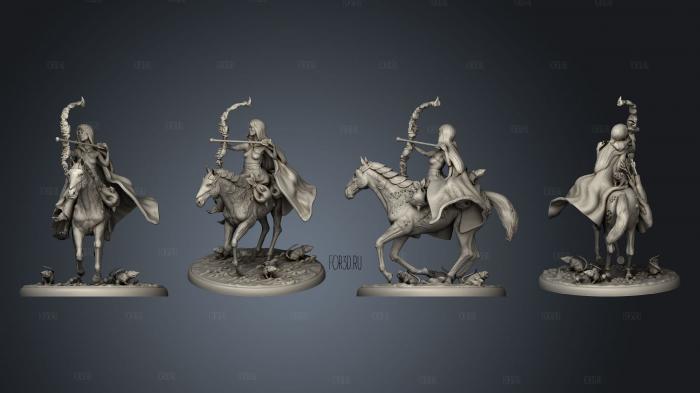 Horseman of Pestilence stl model for CNC