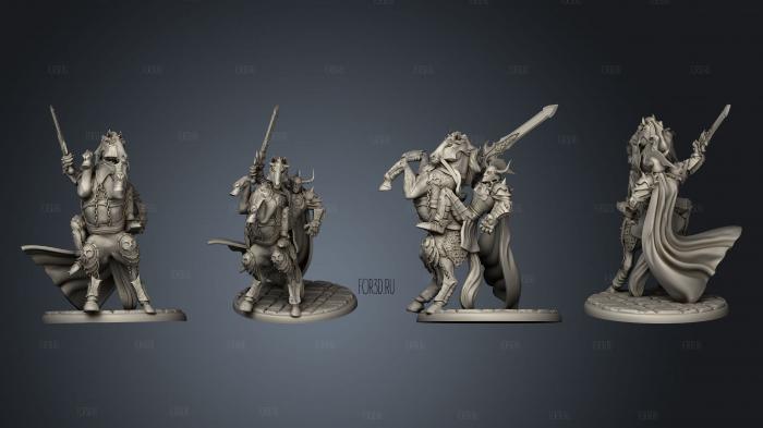 Horseman of War Large 002 stl model for CNC