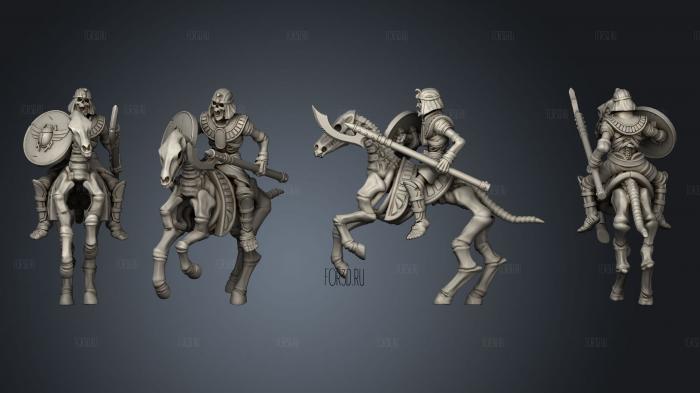 Horsemen 3 Spear stl model for CNC