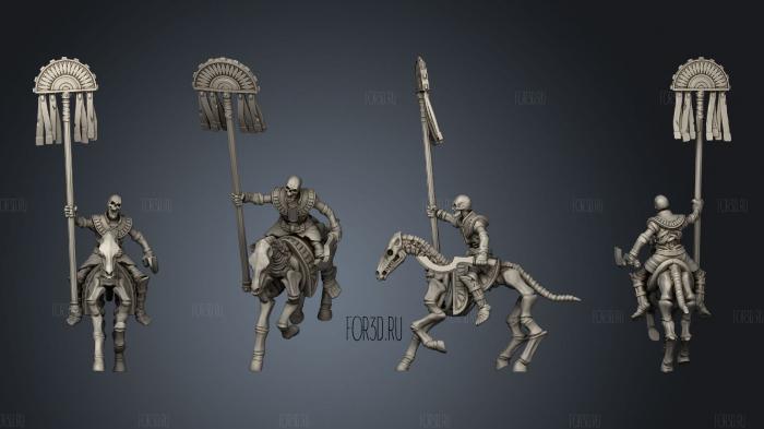 Horsemen 4 Banner stl model for CNC