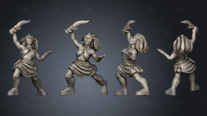 Human Female Shaman stl model for CNC