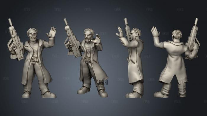 Human Male Mage stl model for CNC