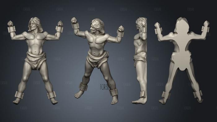 Human Male Sacrifice stl model for CNC