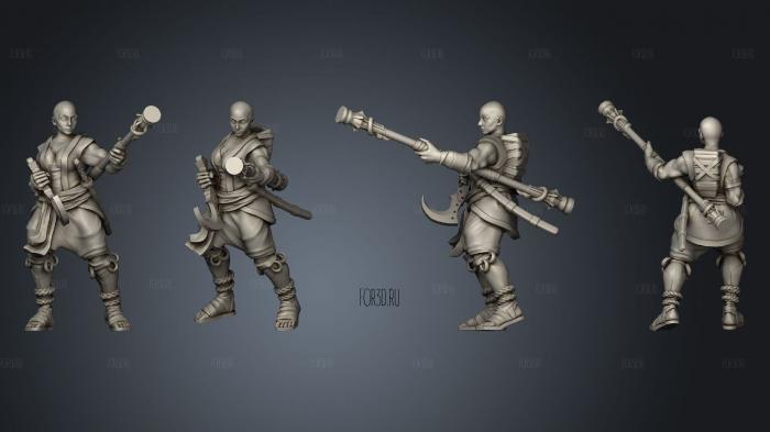 Human Monk Pose 02 3d stl модель для ЧПУ