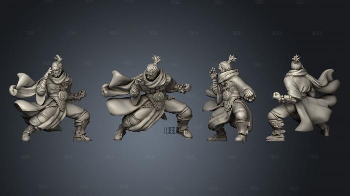 human monk unarmed stl model for CNC