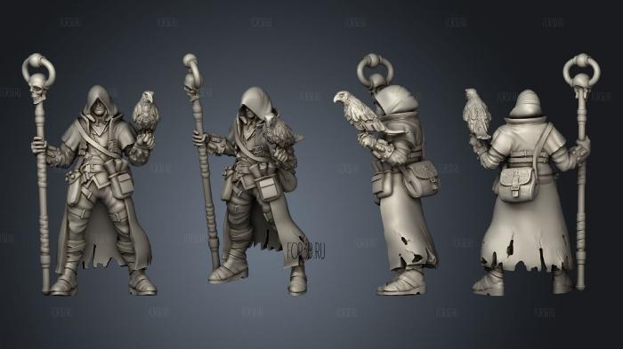 Human Sorcerer 02 stl model for CNC