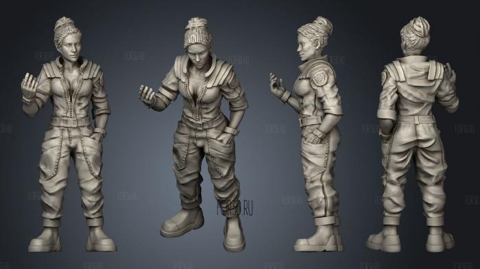 HUMAN SPACE CREW PAMPAM FLORES stl model for CNC