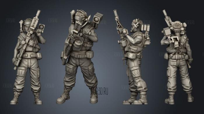 HUMAN SPACE MARINE REGIN VELASQUEZ 3d stl модель для ЧПУ