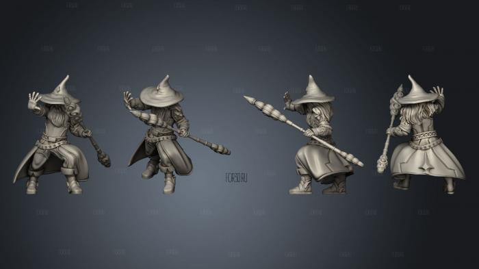 Human Wizard stl model for CNC